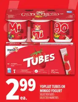 Metro YOPLAIT TUBES OR MINIGO YOGURT offer