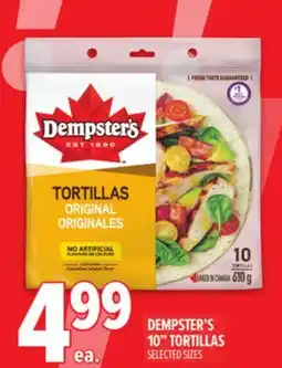 Metro DEMPSTER'S 10 TORTILLAS offer