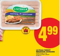 No Frills LILYDALE TURKEY BREAKFAST SAUSAGES offer