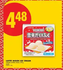 No Frills LOTTE MOCHI ICE CREAM offer