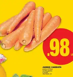 No Frills JUMBO CARROTS offer