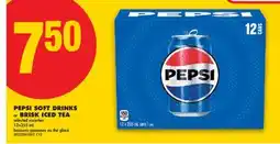 No Frills PEPSI SOFT DRINKS OR BRISK ICED TEA offer