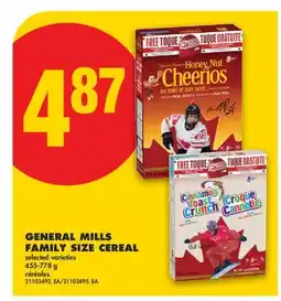 No Frills GENERAL MILLS FAMILY SIZE CEREAL offer