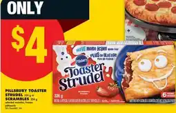 No Frills PILLSBURY TOASTER STRUDEL 326 G OR SCRAMBLES 204 G offer