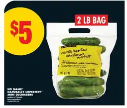 No Frills NO NAME NATURALLY IMPERFECT MINI CUCUMBERS, 2 LB BAG offer