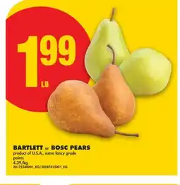 No Frills BARTLETT or BOSC PEARS offer