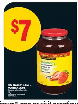 No Frills NO NAME JAM or MARMALADE offer