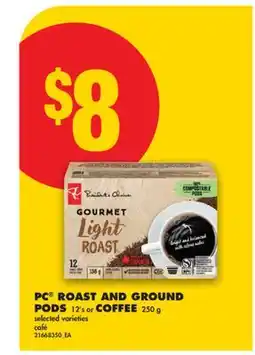 No Frills PC ROAST AND GROUND PODS, 12's or COFFEE offer