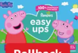 Walmart Pampers Easy Ups giant pack training pants offer