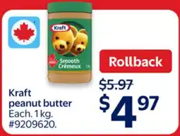 Walmart Kraft peanut butter offer