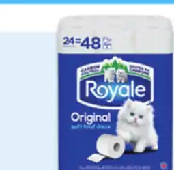 Walmart Royale 2-ply bathroom tissue 24 = 48 rolls offer
