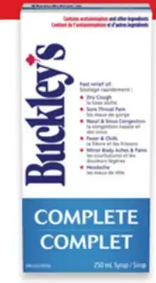 Walmart Buckley's syrup offer