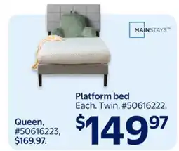 Walmart Platform bed offer