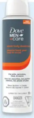 Walmart Dove Men+Care whole body deodorant spray offer