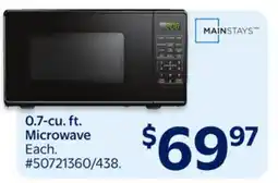 Walmart 0.7-cu. ft. Microwave offer