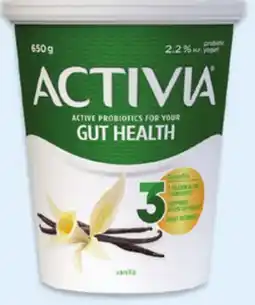 Walmart Activia probiotic yogurt tub offer