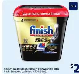 Walmart Finish Quantum Ultramax dishwashing tabs offer