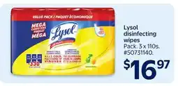 Walmart Lysol disinfecting wipes offer