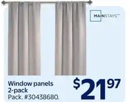 Walmart Window Panels 2-pack offer