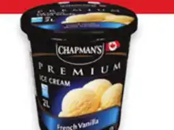 Walmart Chapman's Premium Frozen Tubs or Frozen Yogurt Tubs offer