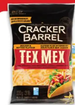 Walmart Cracker Barrel cheese block 400 g or shreds 320 g offer