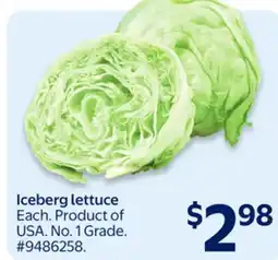Walmart Iceberg lettuce offer