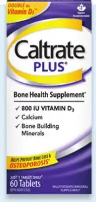 Walmart Caltrate Plus or vitamins D3 offer