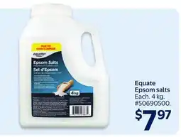 Walmart Equate Epsom salts offer