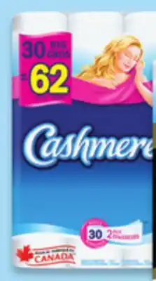 Walmart Cashmere bathroom tissue 30 = 62, 253 sheets per roll offer