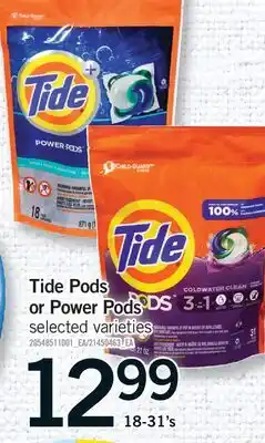 Fortinos TIDE PODS OR POWER PODS, 18–31'S offer