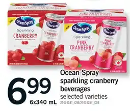 Fortinos OCEAN SPRAY SPARKLING CRANBERRY BEVERAGES offer