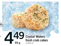 Fortinos CRYSTAL WATERS FRESH CRAB CAKES offer
