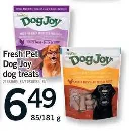 Fortinos Fresh Pet Dog Joy dog treats, 85/181 offer