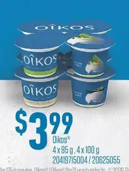 Fortinos OIKOS 4 X 95 G, 4 X 100 G offer