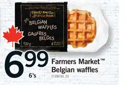 Fortinos FARMERS MARKET BELGIAN WAFFLES, 6's offer