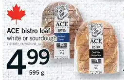 Fortinos ACE BISTRO LOAF WHITE OR SOURDOUGH offer