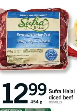 Fortinos SUFRA HALAL DICED BEEF offer