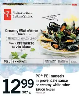 Fortinos PC PEI MUSSELS IN PROVENCALE SAUCE OR CREAMY WHITE WINE offer