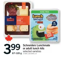Fortinos SCHNEIDERS LUNCHMATE OR ADULT LUNCH KITS offer