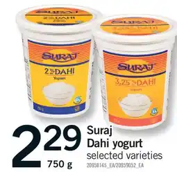 Fortinos SURAJ DAHI YOGURT offer