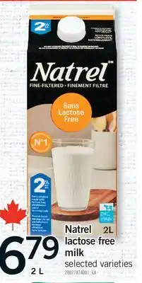 Fortinos NATREL LACTOSE FREE MILK offer