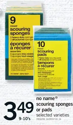 Fortinos NO NAME SCOURING SPONGES OR PADS, 9-10'S offer