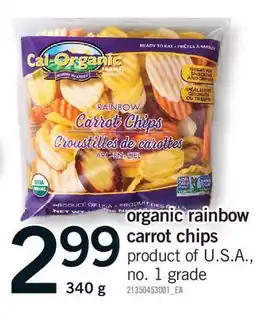 Fortinos ORGANIC RAINBOW CARROT CHIPS offer