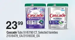 Fortinos CASCADE TUBS, 51/67/90 CT offer