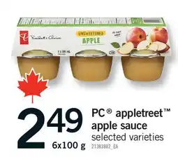 Fortinos PC APPLETREET APPLE SAUCE offer