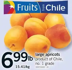 Fortinos LARGE APRICOTS offer