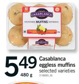 Fortinos CASABLANCA EGGLESS MUFFINS offer