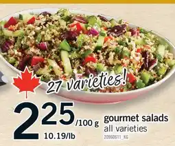 Fortinos GOURMET SALADS, 10.19/lb offer