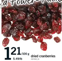 Fortinos DRIED CRANBERRIES offer