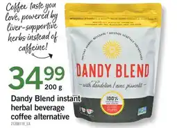 Fortinos DANDY BLEND INSTANT HERBAL BEVERAGE COFFEE ALTERNATIVE offer